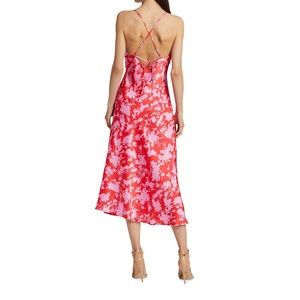 ASTR The Label
Gaia Printed Satin Bustier Midi-Dress